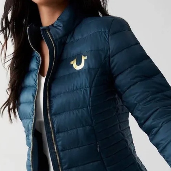 True Religion Slim Puffer Jacket - Picture 1 of 4